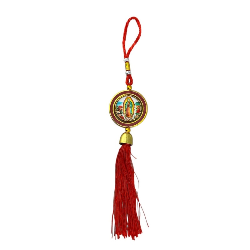 Guadalupe Car Pendant - with spinning centre