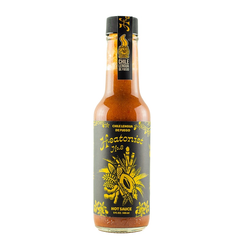 Heatonist No. 8 Hot Sauce by Chile Lengua de Fuego 5oz (148ml)