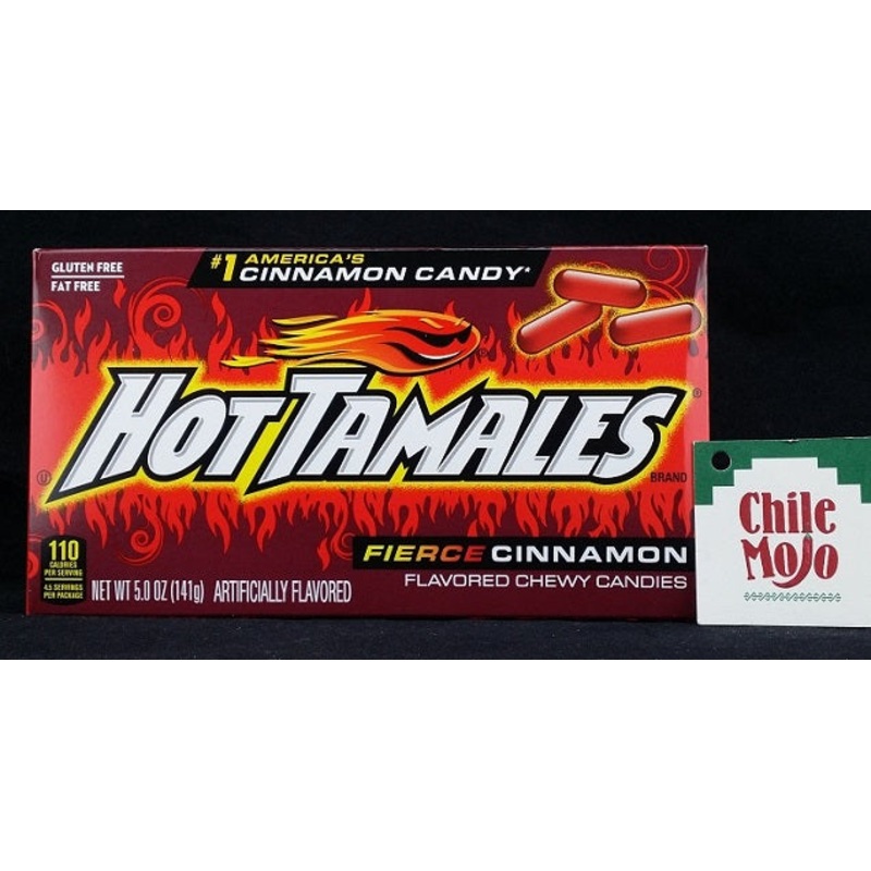 Hot Tamales Fierce Cinnamon Candy 5oz (141gm) Movie Box