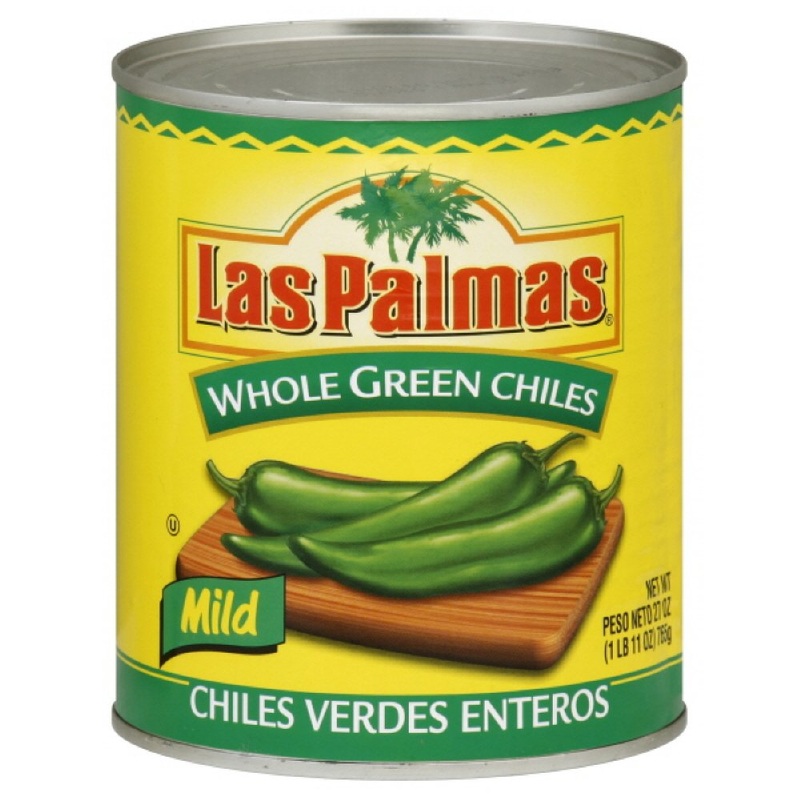 Las Palmas Whole Green Mild Chiles 765gm (27oz)