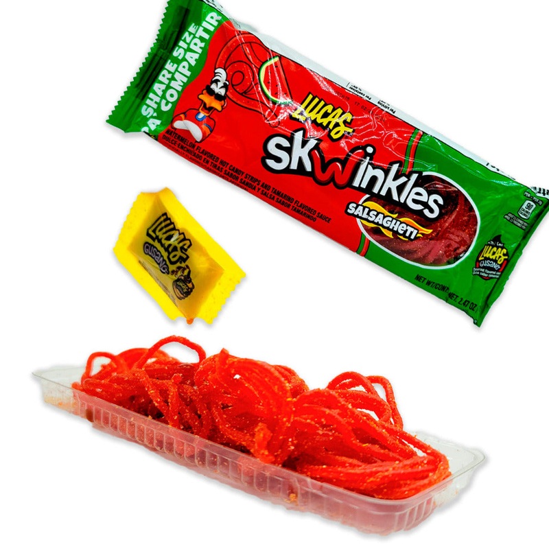 Lucas Salsagheti Watermelon Gusano Candy KING size - overstock - Best Before May 2025
