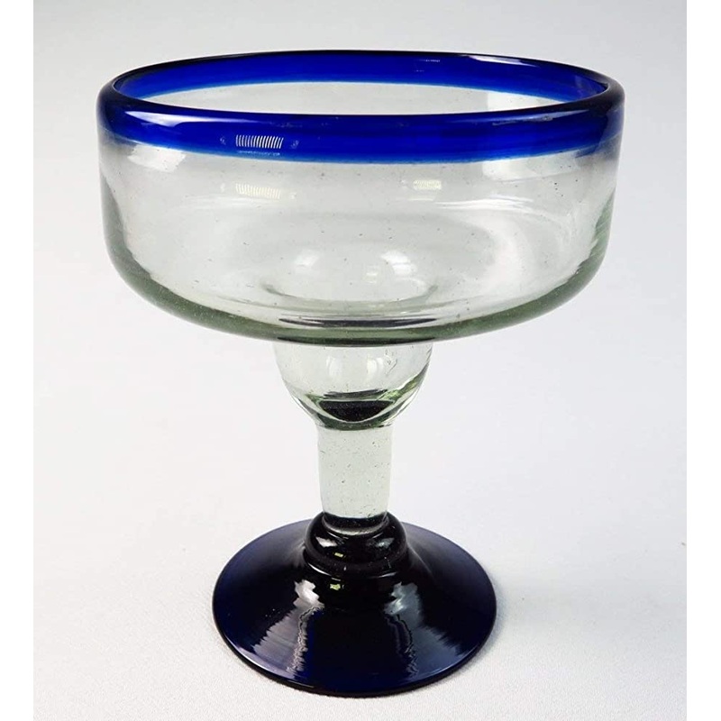 Mexican recycled glass - hand blown Margarita Glass
