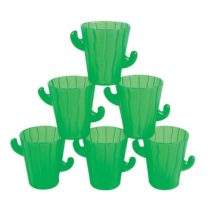 Plastic Cactus Shot Glasses