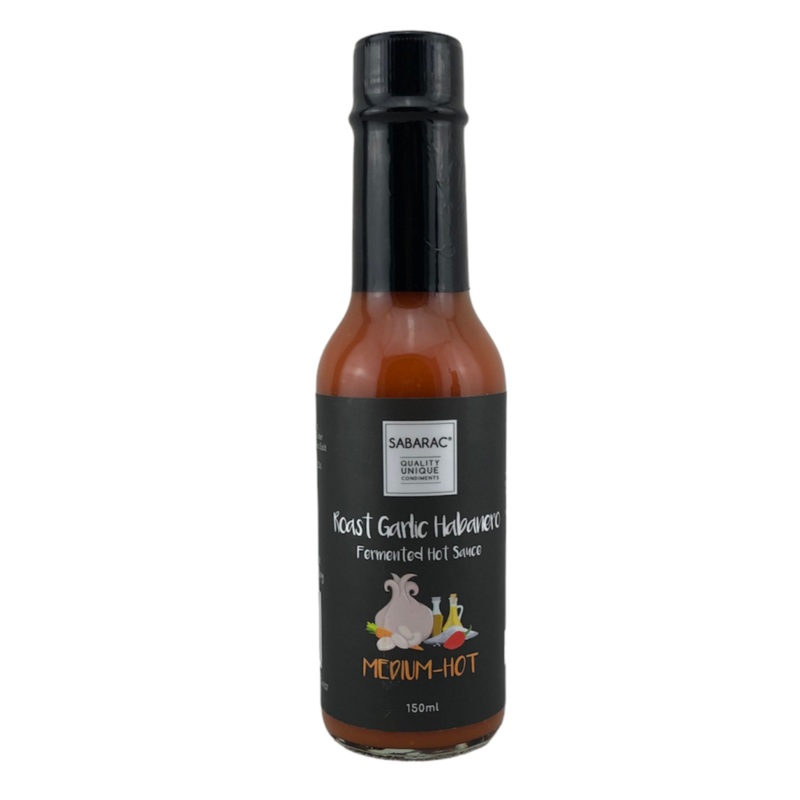 Sabarac Fermented Roast Garlic Habanero Hot Sauce 150ml