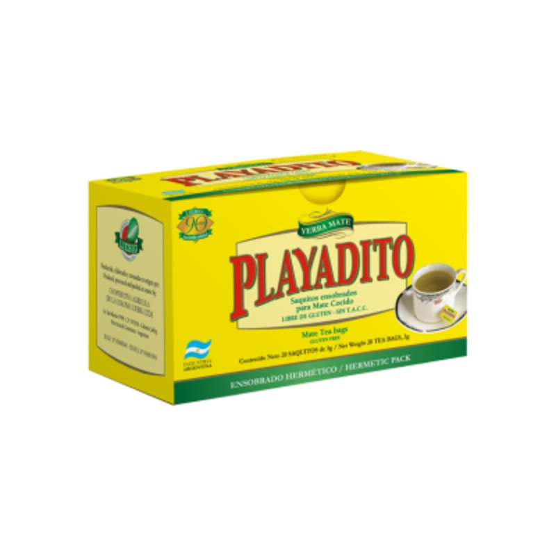 Yerba Mate 20pk Playadito teabags
