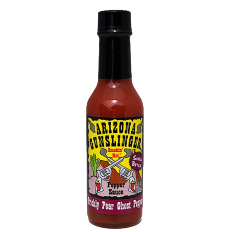 Arizona Gunslinger Prickly Pear Ghost pepper Hot Sauce 148ml (5oz)