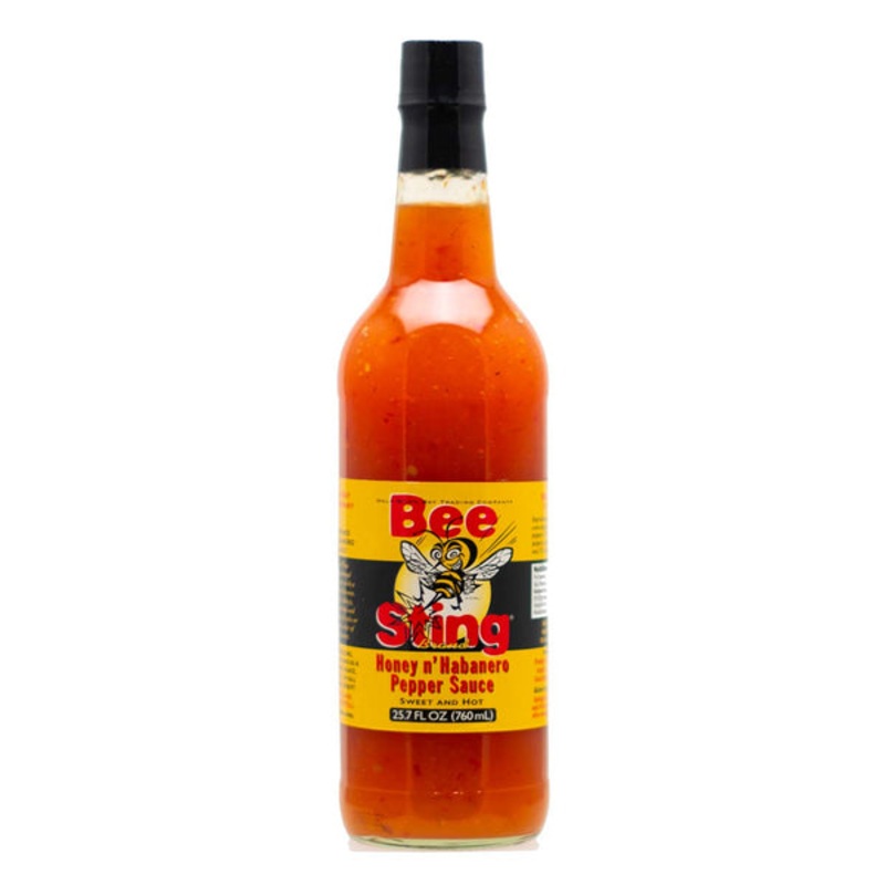 Bee Sting Honey n Habanero BIG bottle 760ml (25.7oz) - Best before  2-9-2026 - overstock special