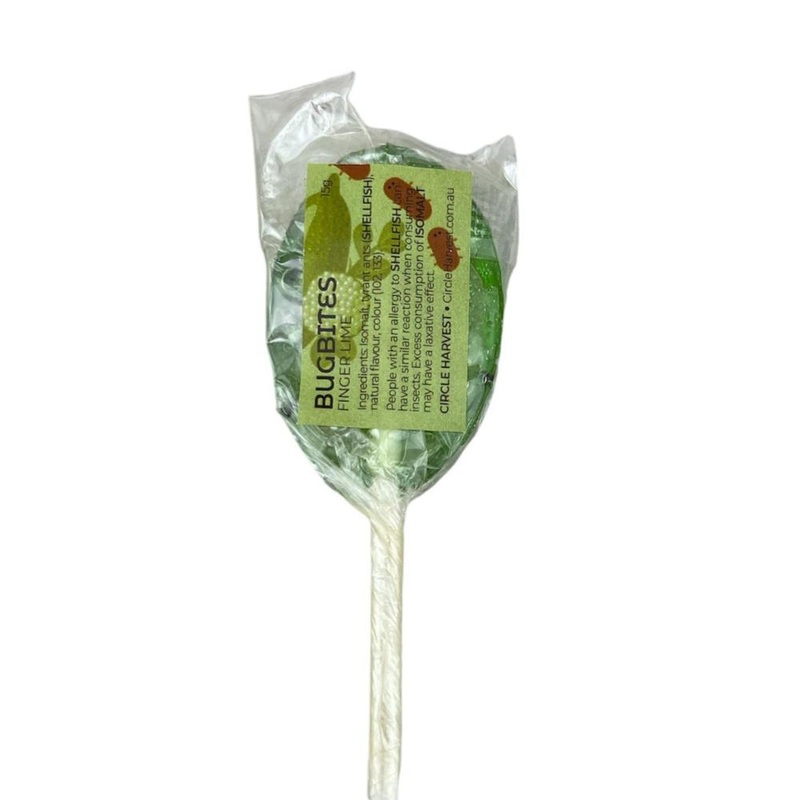 BugBites Real Australian Edible Lollipop - Fingerlime with Ants