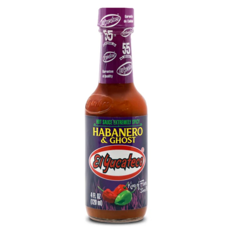 El Yucateco Habanero and Ghost Pepper Hot Sauce 120ml (4oz)