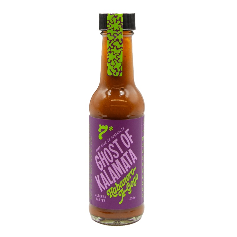 Habanero-A-Gogo Ghost of Kalamata Hot Sauce 150ml - best before 26 May 2025