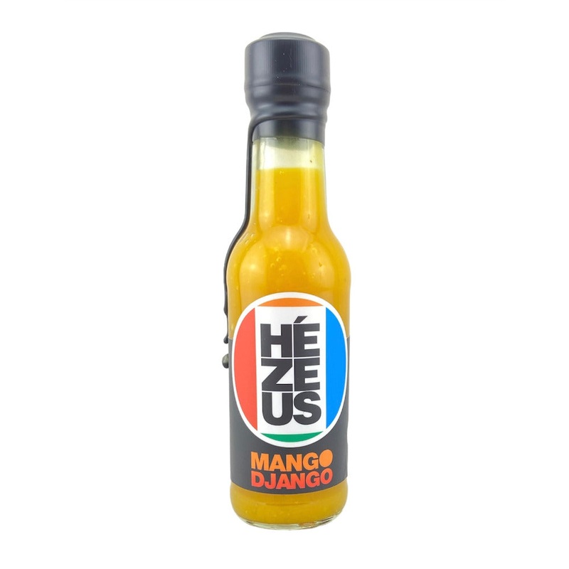Hezeus Mango Django Yellow Trinidad Scorpion Hot Sauce 150ml