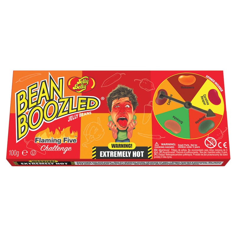 Jelly Belly Bean Boozled Flaming Five Challenge Spinner Box 100g