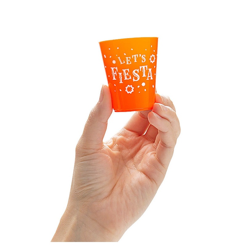 Lets Fiesta - Colourful Plastic Shot Glasses