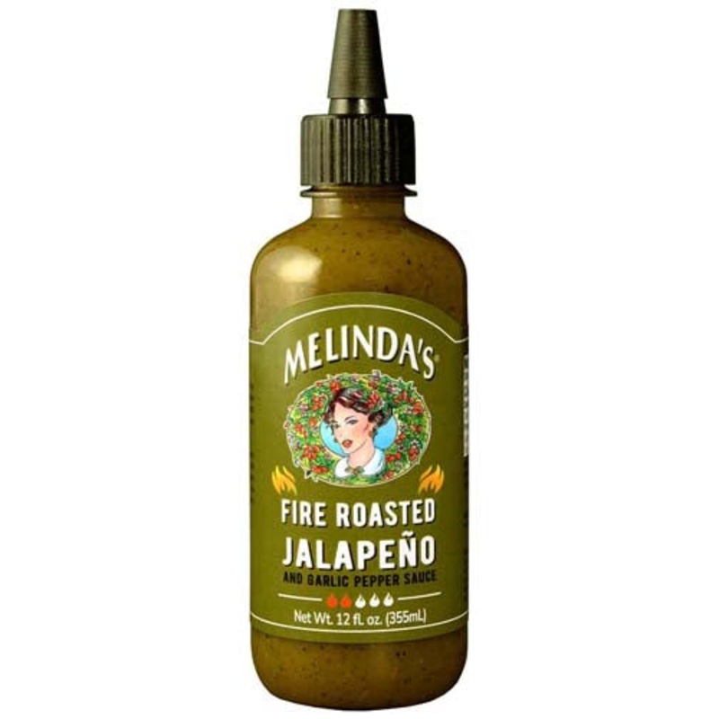 Melindas Fire Roasted Jalapeno and Garlic Hot Sauce 355ml