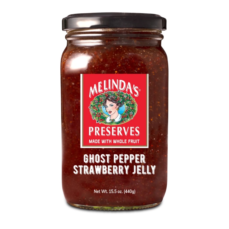 Melindas Whole Fruit Preserves - Strawberry Ghost Pepper Jelly 440gm
