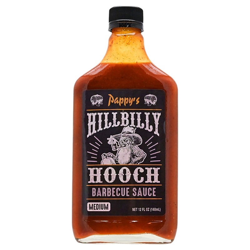 Pappys Hillbilly Hooch BBQ sauce 12oz (375ml)