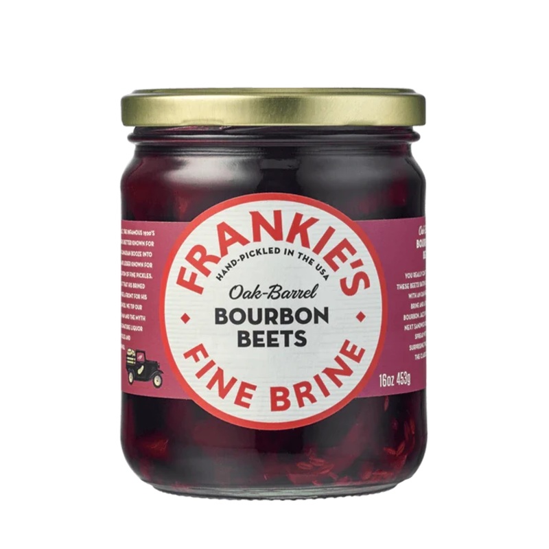 Frankies Fine Brine - Oak Barrel Bourbon Pickled Beets 16oz (453gm)