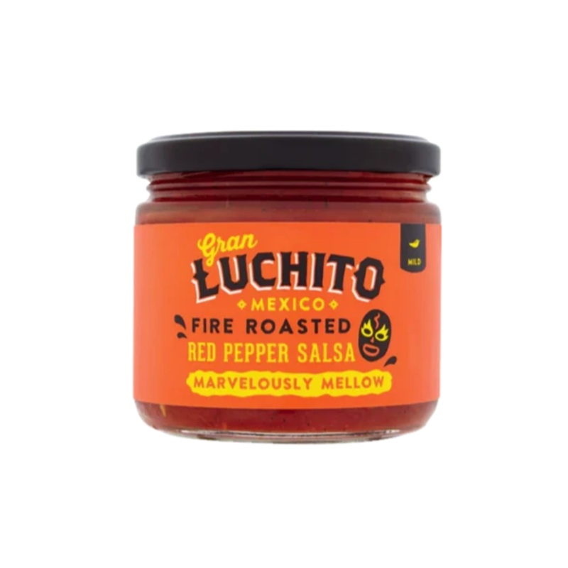 Gran Luchito Mild Fire Roasted Red Pepper Salsa 300gm