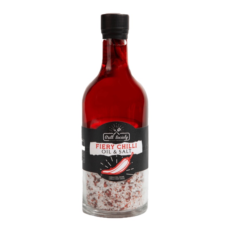 Grill Society Fiery Chilli Oil and Salt Pull-apart Bottle Set