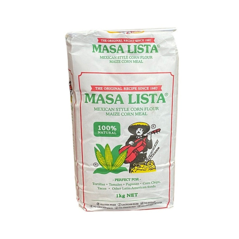 Masa Lista Mexican Maize Corn Meal 1kg - paper pack