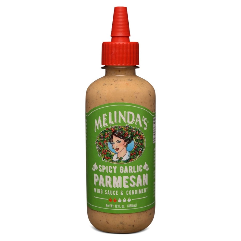 Melindas Wing Sauce Spicy Garlic Parmesan 355ml
