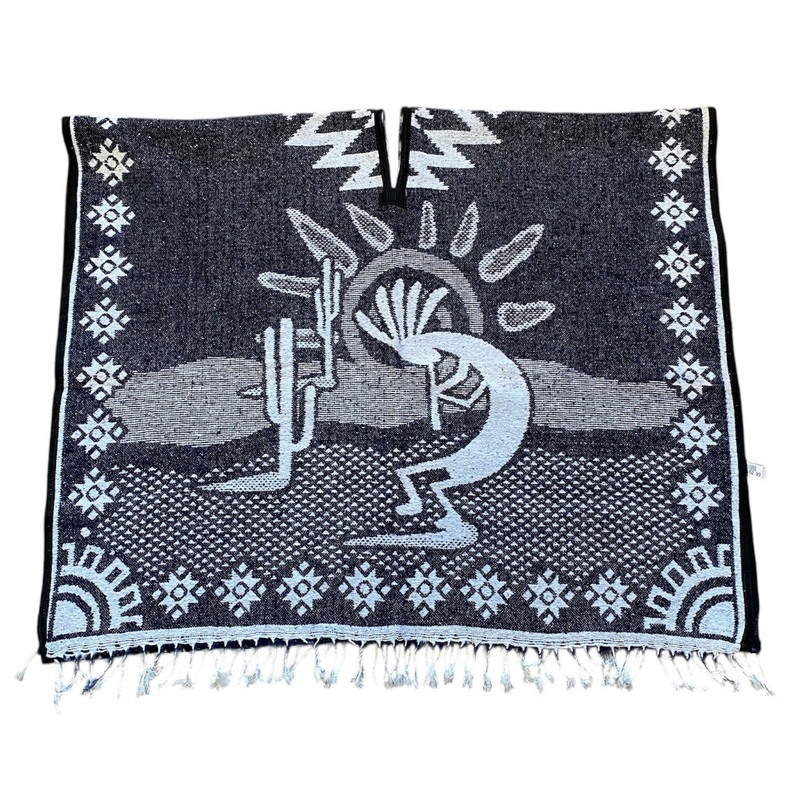 Poncho - Fleecy Kokopelli