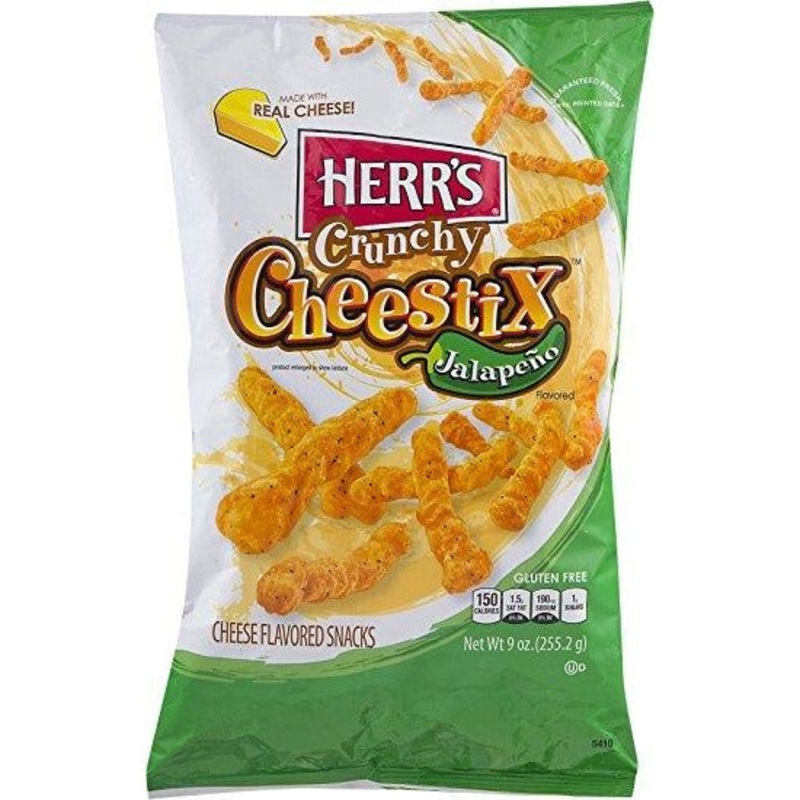 Herrs Crunchy Jalapeno Cheestix 255gm (9oz)