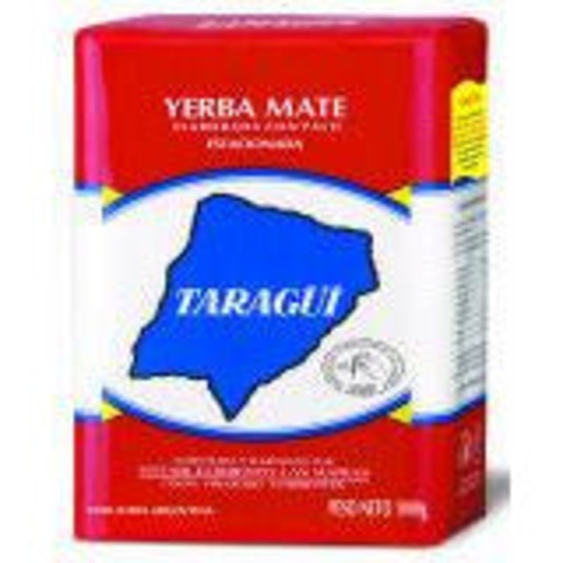Yerba Mate 1kg Taragui Red con palo (with stems)