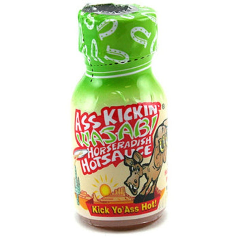 Ass Kickin Wasabi Horseradish hot sauce mini 22ml