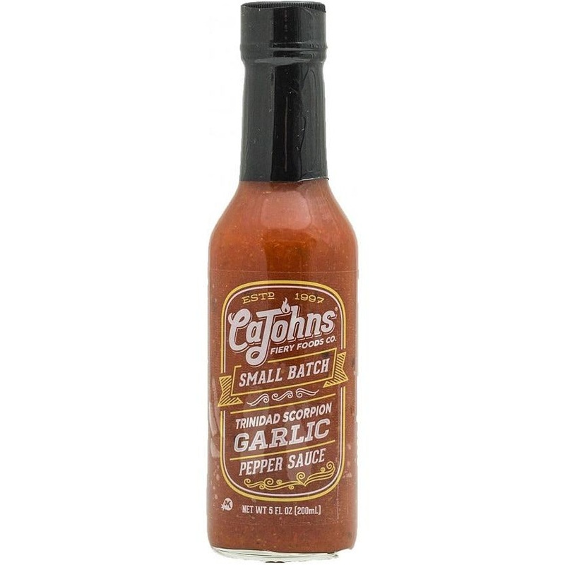 CaJohns Small Batch Trinidad Scorpion Garlic 5oz (148ml)