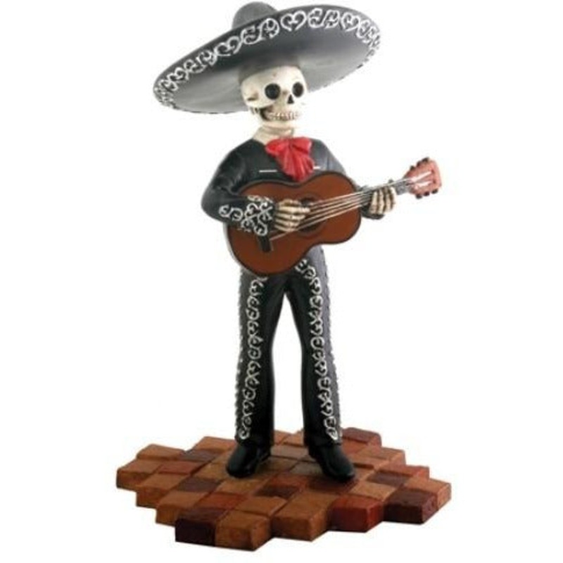 Day of the Dead figurine - Mariachi with Guitar