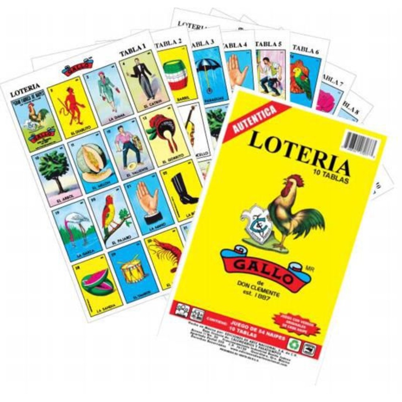 Don Clemente Autentica La Loteria Mexican Bingo Game