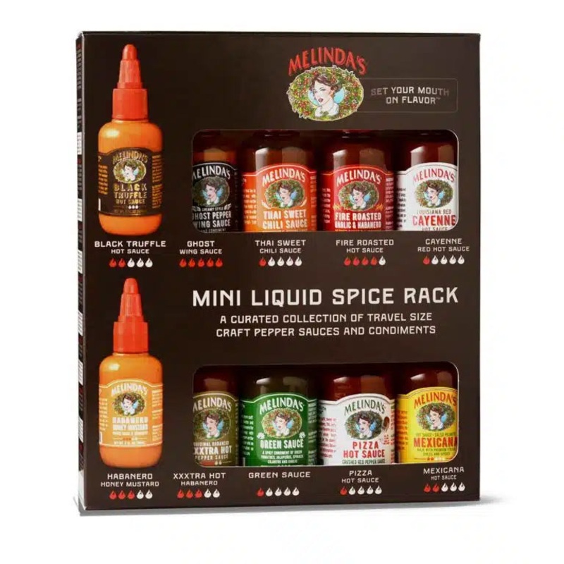 Melindas Mini Liquid Spice Rack (10 x 2oz squeezy bottles)