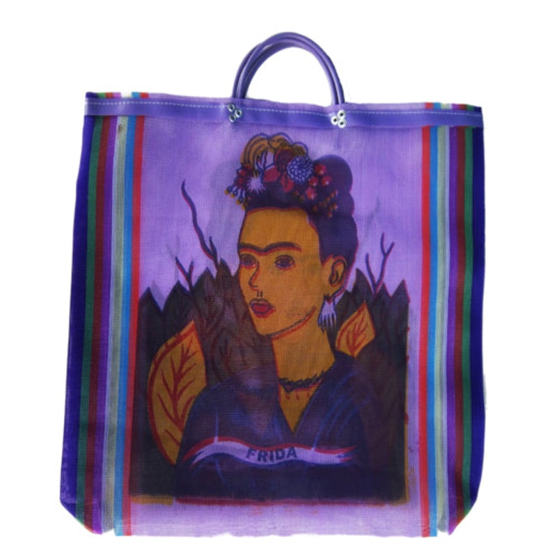 Mexican Mesh Market Bag - Frida Kahlo