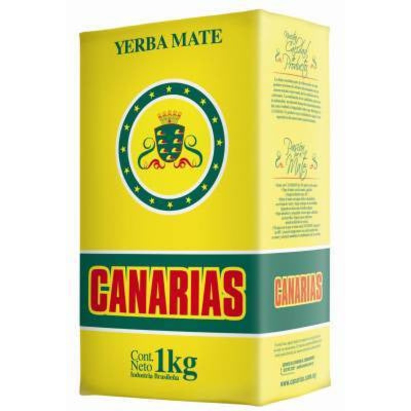 Yerba Mate 1kg Canarias sin palo (without stems)