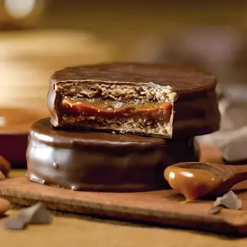 Alfajor Cachafaz Dark Chocolate con Dulce De Leche 60gm