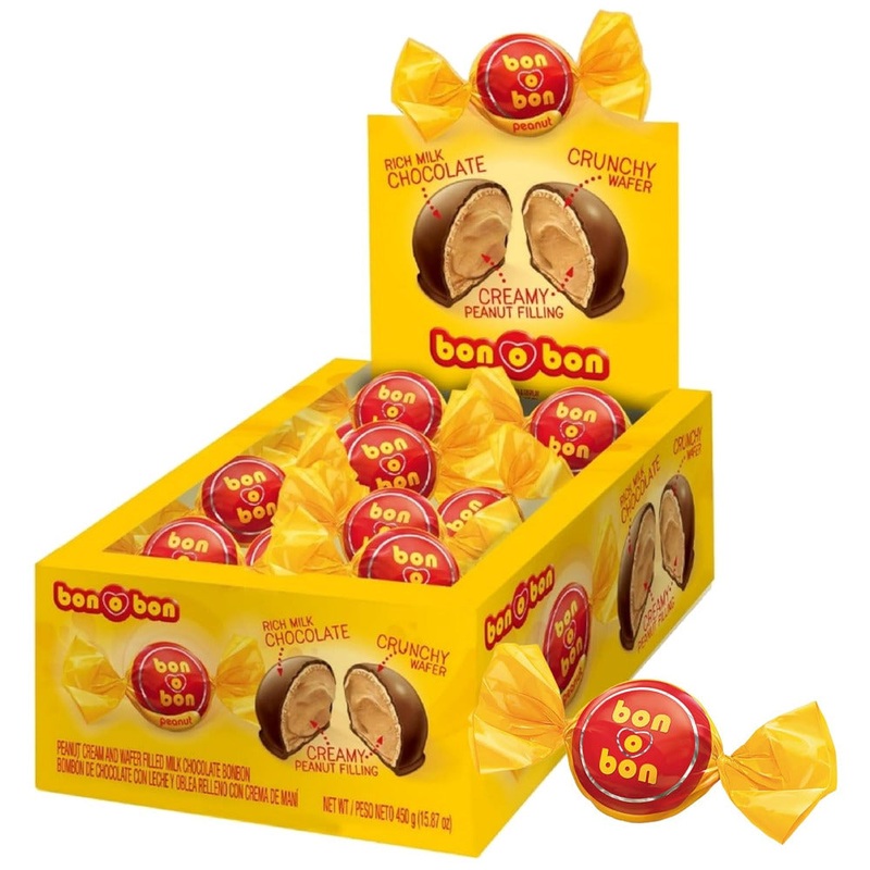 Bon o Bon Argentinian Chocolate Bonbon with peanut filling - box of 30