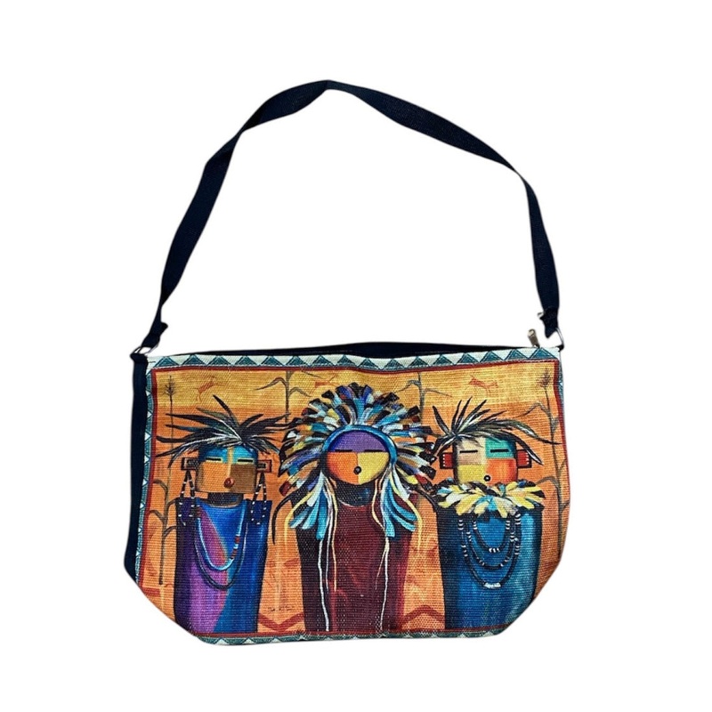 Canvas Shoulder Bag - Kachina Dolls