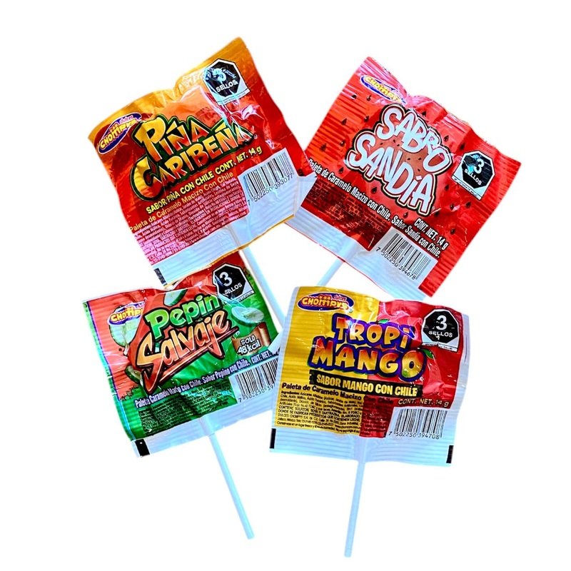 Chompys Spicy Mexican Lollipop Sampler - 4 flavours