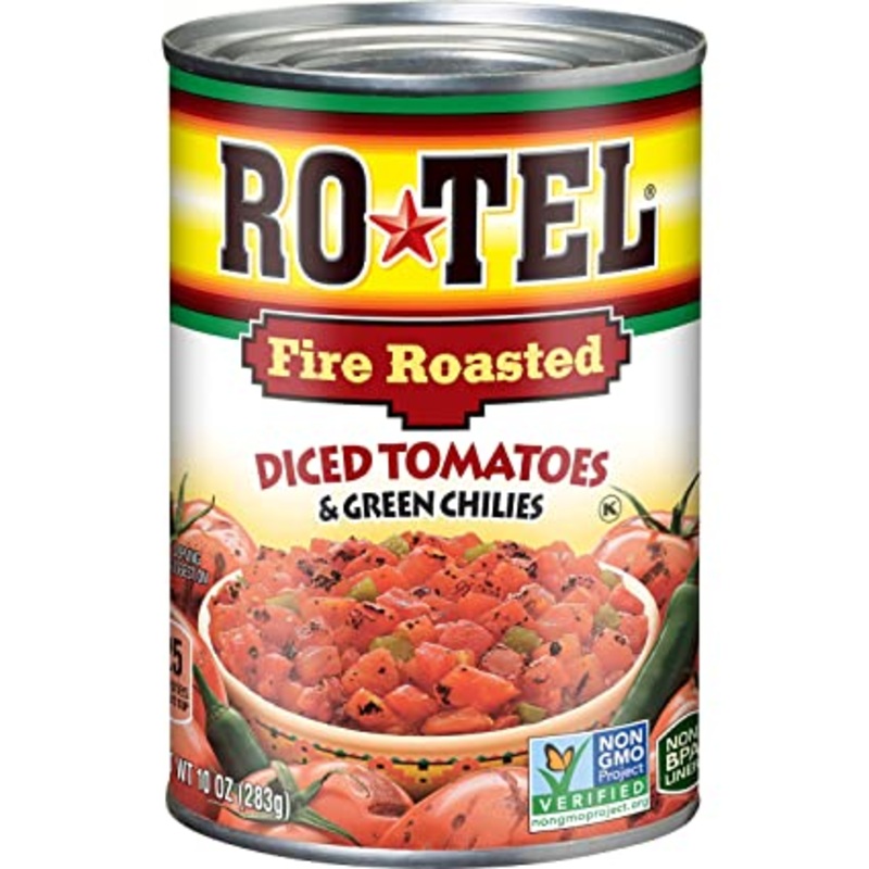 RoTel Diced Fire Roasted Tomatos w/Green Chile 283gm