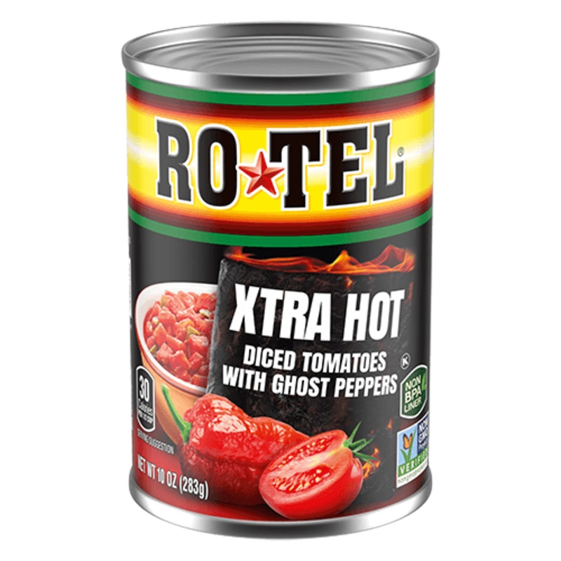RoTel Xtra Hot Diced Tomatos w/Ghost Peppers 283gm