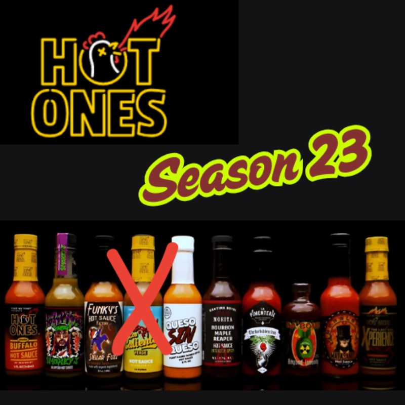 .The Hot Ones Season 23 - all 10 sauces - minus 1