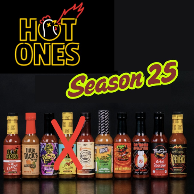 .The Hot Ones Season 25 - all 10 sauces - minus 1