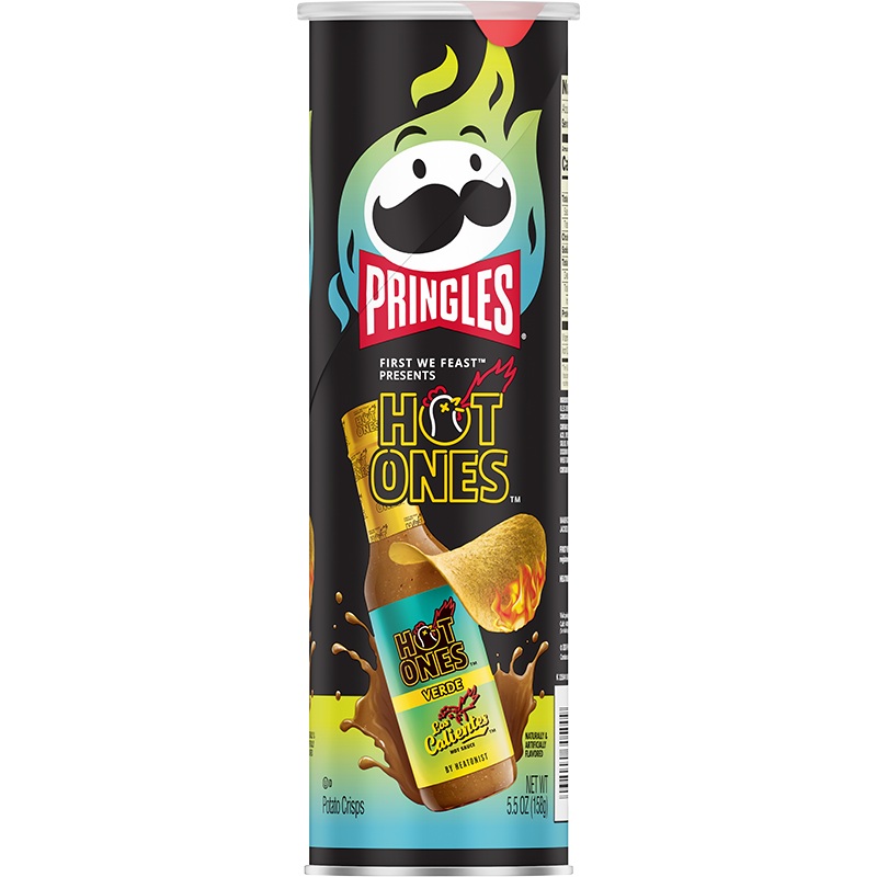 US Pringles The Hot Ones Los Calientes Verde flavour 158gm