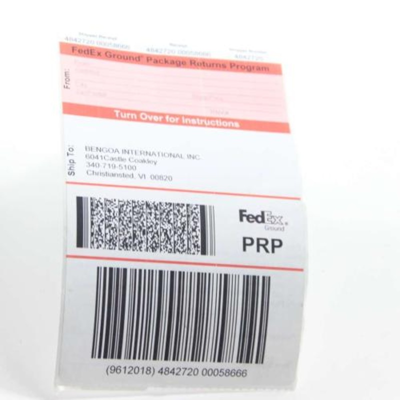 Delonghi Return Service Label Client To - Prp-Christiansted