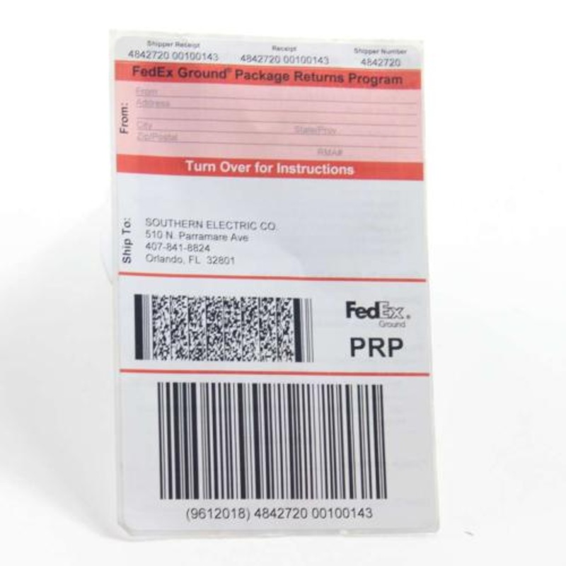 Delonghi Return Service Label Client To - Prp-Orlando