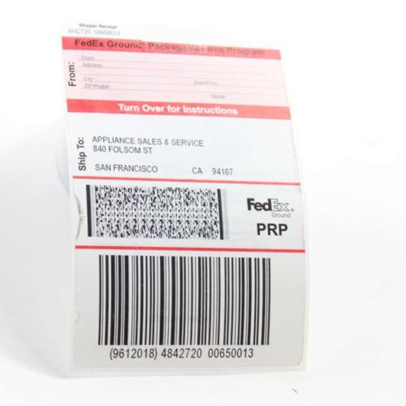 Delonghi Return Service Label Client To - Prp-Sanfrancisco