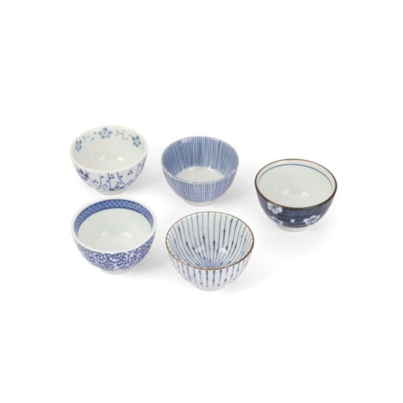 Concept Japan Aizome Goyou Tea Cup Set 5 Pieces