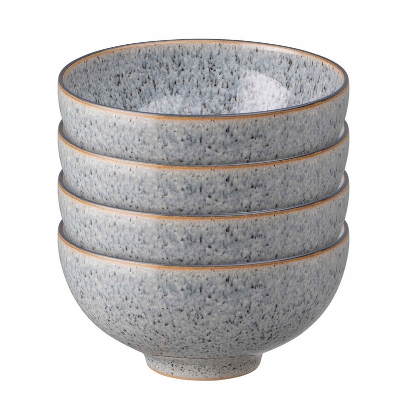 Denby Studio Rice Bowls Grey 13cm (Set of 4)