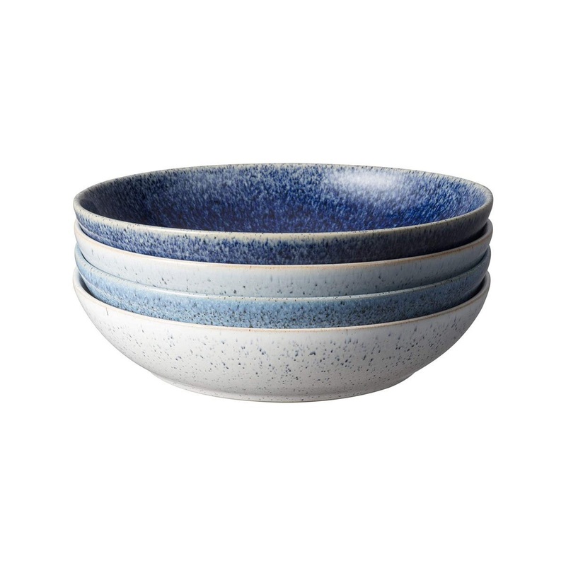 Denby Studio Pasta Bowls Blue 22cm (Set of 4)